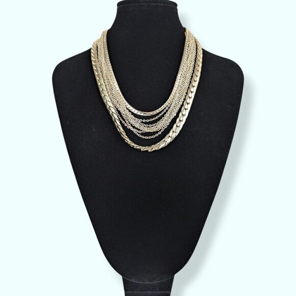 Continental Jewelry - 🍁V. Continental 10-Strand Chain Necklace